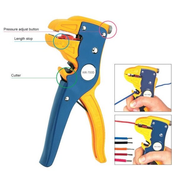 Automatic Wire Stripper and Cutter, Professional 2 in 1 Adjustable stripper1pack - Picture 9 of 13